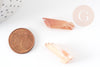 Iridescent orange rock crystal beads 10-45mm, raw stone bead, stone bead, natural stone, X5 G0977 