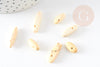 Light yellow howlite chips oval bead, natural howlite stone, stone, stone bead, 11-19mm, X20 beads, G4416