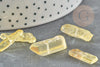 Cuentas de cristal de roca amarilla, suministros creativos, piedra en bruto, cuentas de piedra, piedra natural, 14-30 mm, X10 G0324
