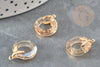 Round golden iridescent beige crystal pendant, crystal pendant, colorful crystal pendant, 17mm, X1 G3517