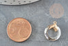 Round golden iridescent gray crystal pendant, crystal pendant, colorful crystal pendant, 17mm, X1 G3543