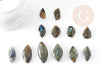 Labradorite pendant, jewelry pendant, silver support, stone pendant, natural labradorite, stone pendant, 21-43mm, X1 G2338