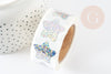 Hologram stickers gift package preparation, gift packaging, thanks, roll of 500 stickers, X1 G3283