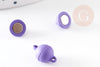 Fermoir aimanté zamac violet 13mm,petit fermoir qualité,fermoir magnétique couleur , X1 G5865