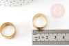 Anillo de cierre de apertura de anillo de latón crudo, conjunto de joyería, herramienta de joyería, sin níquel, 17 mm, X1 G1762