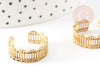 Anillo de encaje de latón crudo fino ajustable, creación de joyas, anillo de latón crudo, joyería fina, soporte de anillo, anillo de mujer, 19 mm, X2 G0512