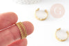 Anillo de encaje de latón crudo fino ajustable, creación de joyas, anillo de latón crudo, joyería fina, soporte de anillo, anillo de mujer, 19 mm, X2 G0512