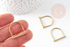 Fine raw brass bar ring, jewelry creation, raw brass ring, minimalist brass jewelry, nickel-free, ring support, 21mm, X2 G6889