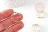 Anillo de hoja ajustable, anillo de hoja de latón crudo, hoja de laurel, sin níquel, soporte de anillo, 17 mm, X2 G0584