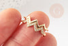 Anillo ajustable de latón dorado con galones de circonitas, anillo de mujer para regalo de cumpleaños, soporte de anillo de latón dorado, 17,5 mm, X1 G4344
