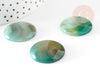 Green agate round cabochon, round cabochon, agate cabochon, natural agate, 24mm, natural stone, X1 G2645
