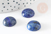 Round blue lapis lazulis cabochon 16mm, round cabochon, natural lapis lazulis, 16mm, natural stone, X1 G0431