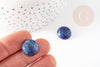 Round blue lapis lazulis cabochon 16mm, round cabochon, natural lapis lazulis, 16mm, natural stone, X1 G0431