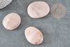 Oval rose quartz cabochon, jewelry cabochon, stone cabochon, natural stone, rose pendant, natural rose quartz, 43-50mm G5056