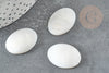 Cabujón ovalado de nácar blanco, suerte, cabujón de nácar, cabujón de concha, nácar natural, 25 mm, X1 G5052