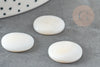 Round white mother-of-pearl cabochon, shell cabochon, mother-of-pearl cabochon, natural shell, natural mother-of-pearl, 18-19mm, X1 G2953