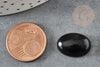 Cúpula ovalada de cabujón de obsidiana negra, cabujón de piedra natural, 18x13 mm, X1 G2066