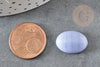 Cabujón de ágata azul claro, cabujón ovalado, ágata natural, piedra natural, 18 x13mm, X1 G1922