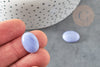 Cabochon agate bleue clair, cabochon ovale, agate naturelle,pierre naturelle, 18 x13mm, X1 G1922