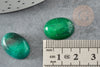 Cabochon jade marbré vert, cabochon ovale, jade naturel,18 x13mm,cabochon pierre, X1 G2064