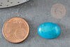 Dark turquoise jade cabochon, oval cabochon, natural jade, 18 x13mm, stone cabochon, natural stone, X1 G2025