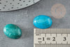 Cabujón de jade turquesa oscuro, cabujón ovalado, jade natural, 18 x13 mm, cabujón de piedra, piedra natural, X1 G2025
