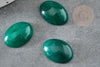 Dark green jade cabochon, natural stone, oval cabochon, natural jade, green jade, 13x18mm, X1, G2768