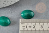 Cabochon jade vert foncé,pierre naturelle,cabochon ovale, ,jade Naturel,13x18mm, X1 G2768
