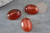 Cabujón de cornalina naranja, cabujón ovalado, cornalina natural, piedra natural, 13x18mm, X1 G4482