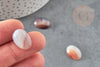 Cabujón ovalado de ágata morada, ágata natural para crear joyas de piedra natural, 18x13mm, X1 G1557