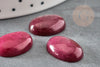Burgundy jade oval cabochon, oval cabochon, dome stone, natural jade, 18 x13mm, natural stone, X1 G0608