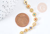 Collar de medallón de acero inoxidable 304 dorado con esmalte multicolor de 38 mm, idea de regalo de cumpleaños para el Día de la Madre para mujer, unidad G8799 