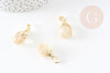 Gold faceted citrine drop pendant, citrine pendant, stone pendant, natural citrine, stone jewelry, 19-21mm, X1 G3939