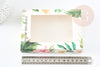 Pochette carton motif tropical, pochette cadeau papier,sachet cadeau,sachet mariage,scrapbooking,14.6x10.5cm, X1 G3168