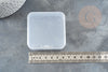 Caja de almacenamiento de cuentas de plástico cuadrada de 6,4 cm, almacenamiento de joyas, caja de plástico, caja de almacenamiento de cuentas X1 - G0165 