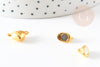 Cierre de corazón magnético de zamac dorado 15mm, cierre de calidad pequeña, cierre magnético dorado para la fabricación de joyas, X1 G5872