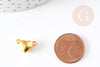 golden zamac magnetic heart clasp 15mm, small quality clasp, golden magnetic clasp for jewelry making, X1 G5872