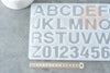 Molde para hacer letras de resina, un molde de silicona para hacer joyas con inclusión de resina, X1 G4575
