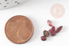 Sable grenat rouge bordeau naturel 3-6mm,chips création bijoux et jesmonite, X 20grG0261