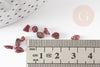 Sable grenat rouge bordeau naturel 3-6mm,chips création bijoux et jesmonite, X 20grG0261