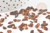 Raw natural tiger's eye sand rolled 3~5mm, jewelry creation chips and jesmonite, X 20gr G5228