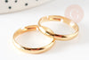 Adjustable gold stainless steel ring 18mm, a customizable ring support for jewelry creation, X2 G6059