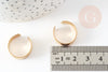 Anillo de oro de acero inoxidable ajustable, un soporte de anillo personalizable para la creación de joyas, 18 mm, X2 G3418