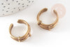 Anillo ajustable 3 anillos de latón crudo, creación de joyería de latón crudo, joyería romántica, soporte de anillo, 19mm X2 G3746
