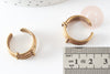 Anillo ajustable 3 anillos de latón crudo, creación de joyería de latón crudo, joyería romántica, soporte de anillo, 19mm X2 G3746