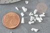 White howlite sand, jewelry creation chips and jesmonite, X 20gr G7669