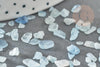 Raw natural aquamarine sand rolled, blue aquamarine, natural stone, lithotherapy, aquamarine chips, Bag 20 grams, 5-22mm-G398