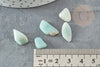 Raw natural blue green amazonite sand rolled 5~25mm /2~8mm, lithotherapy, jesmonite, X 20gr G0249