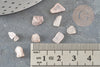 Natural pink quart sand 5-10.5mm, creative supplies, mineral chips, semi-precious stone, jewelry creation, Bag 20 grams G0241