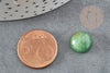 Cabujón redondo de aventurina verde, cabujón redondo, aventurina natural, cabujón de piedra, 12 mm, X1 G1927